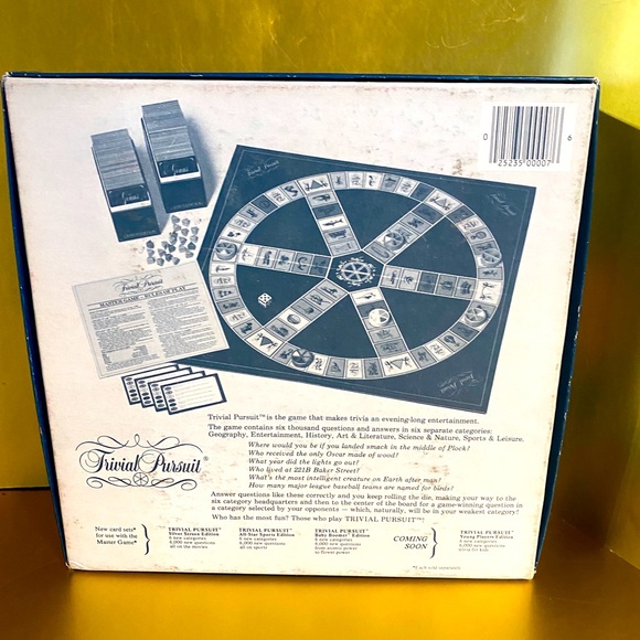 TRIVIAL PURSUIT VTG 1981 MASTER GAME GENUS EDITION ORIGINAL GAME COMPLETE - Picture 7 of 10